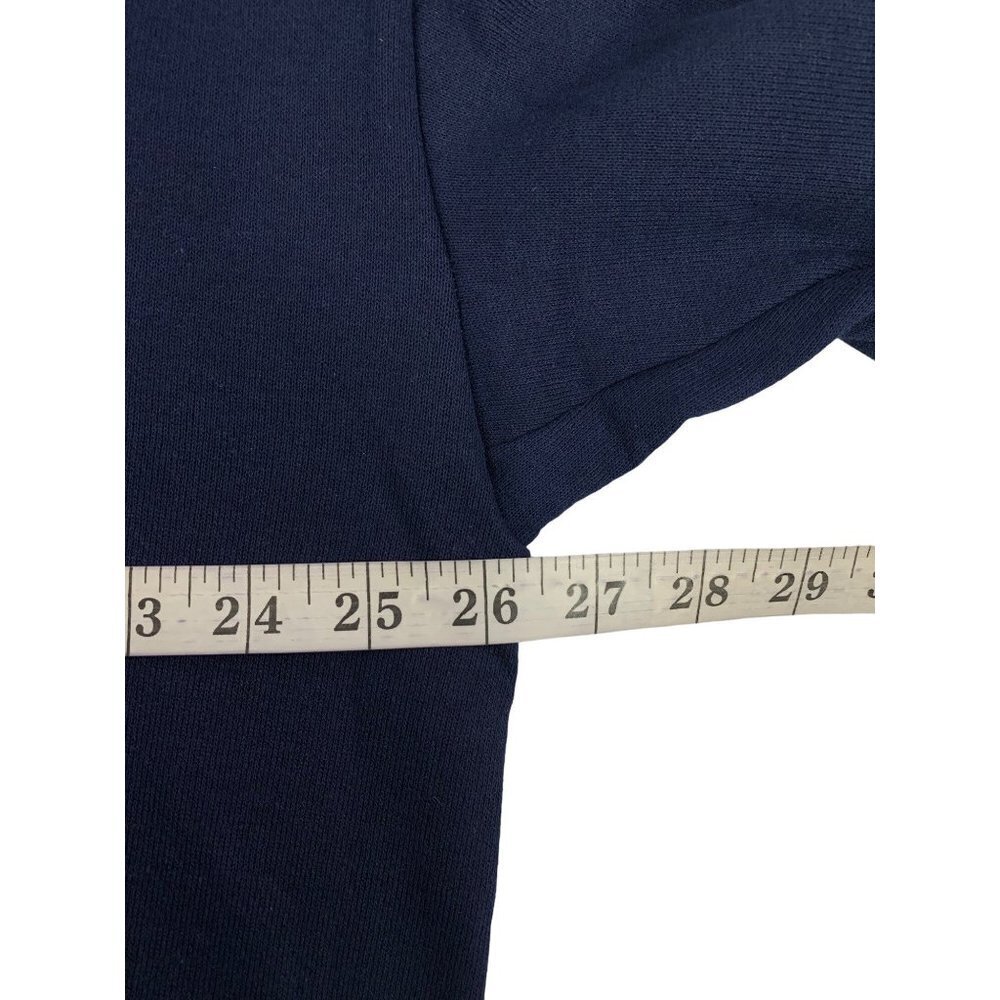 Jerzees Women's Navy Blue Granny Sweater - Picture 4 of 6